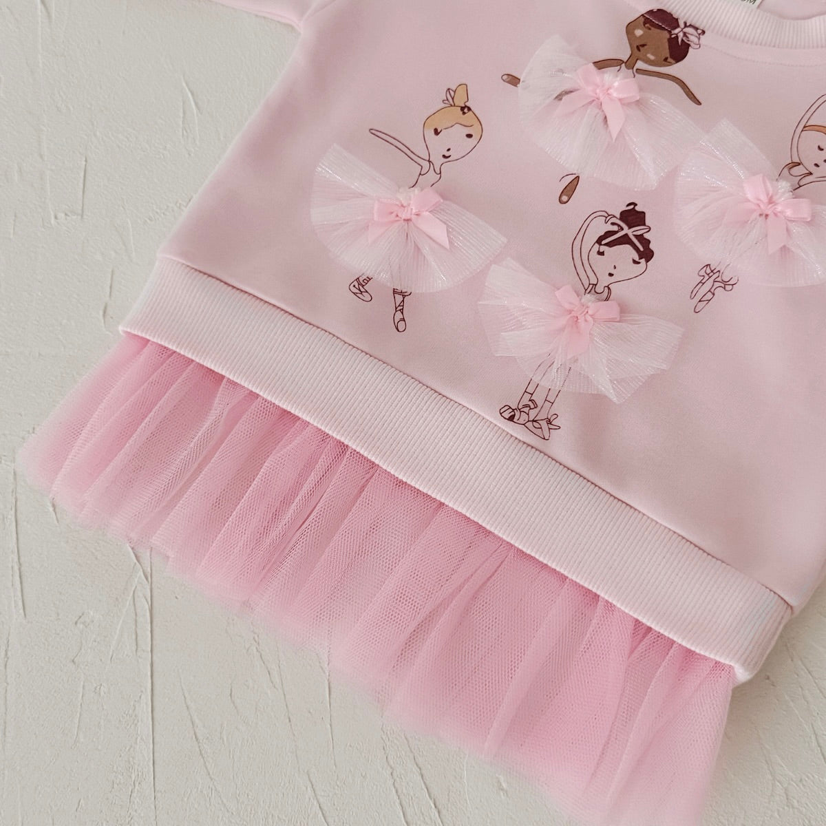 Lace Decor Dance Outfit for Little Girls, Spring Autumn