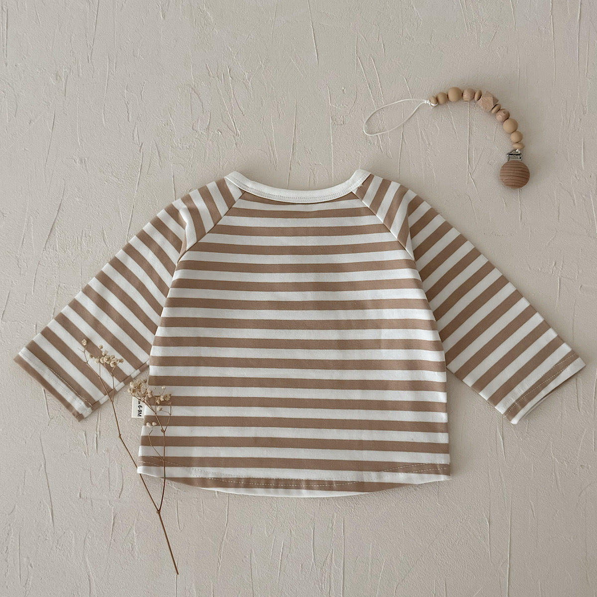 Three-Color Stripe Top Set for Spring Autumn