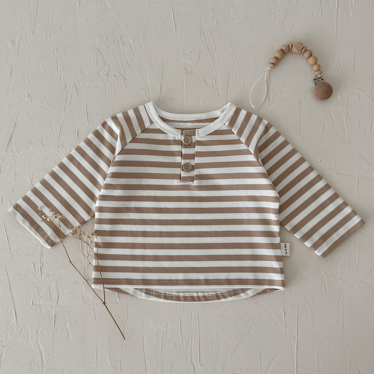 Three-Color Stripe Top Set for Spring Autumn