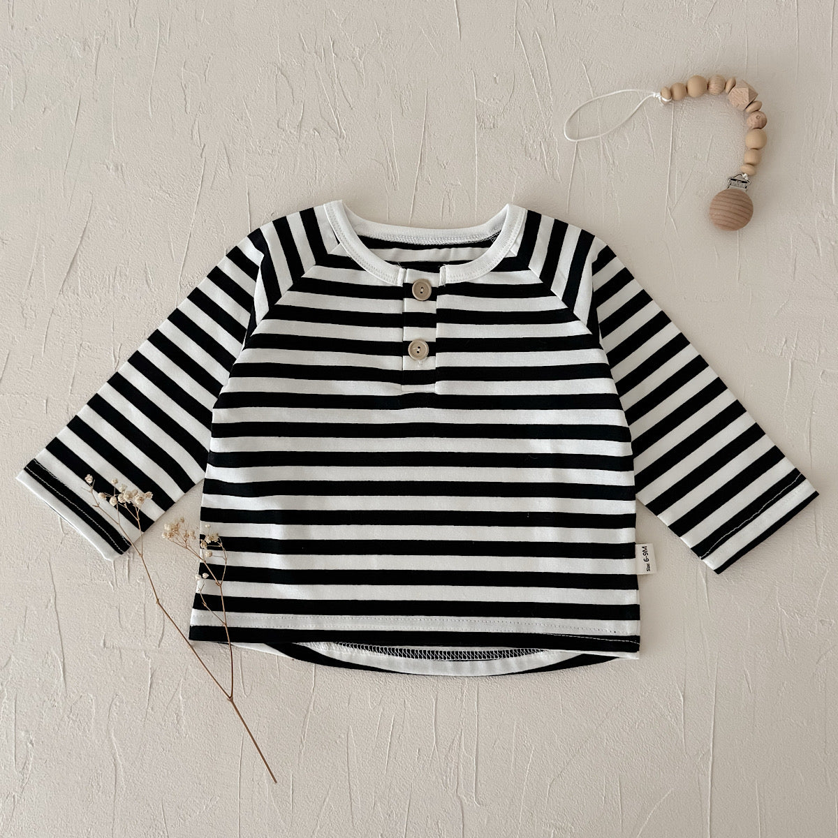 Three-Color Stripe Top Set for Spring Autumn