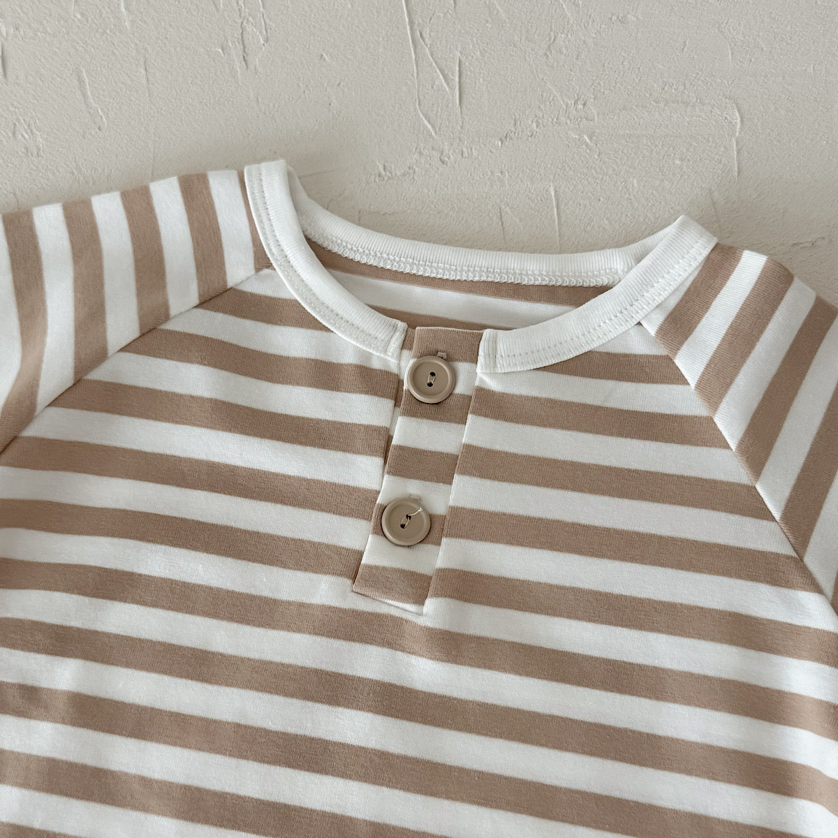 Three-Color Stripe Top Set for Spring Autumn