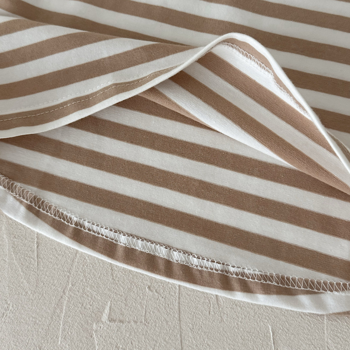 Three-Color Stripe Top Set for Spring Autumn