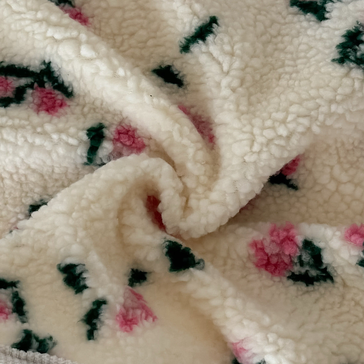 Autumn Winter Floral Fleece Jacket for Baby Girls