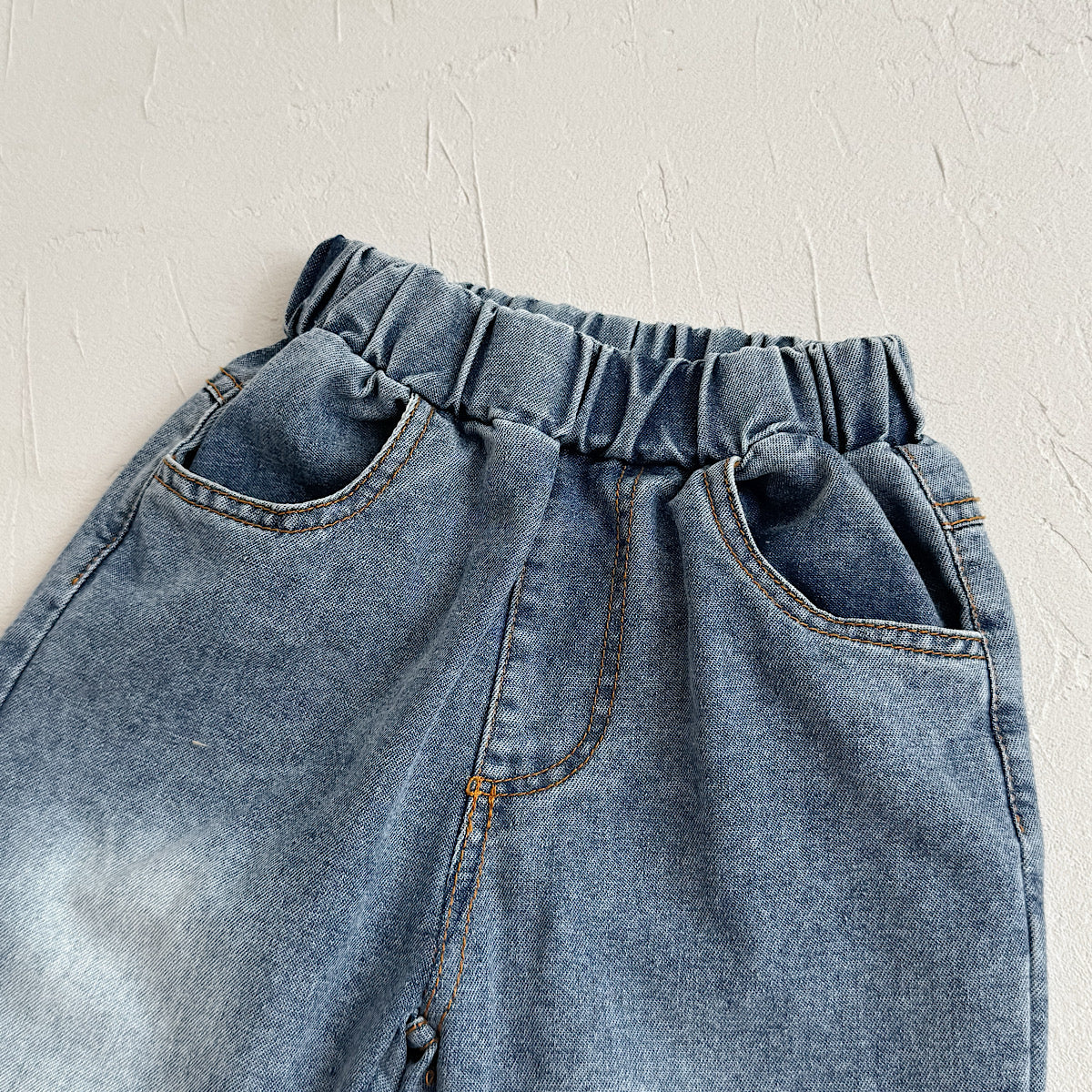 Fake Two-Piece Top & Jeans Set for Spring Autumn