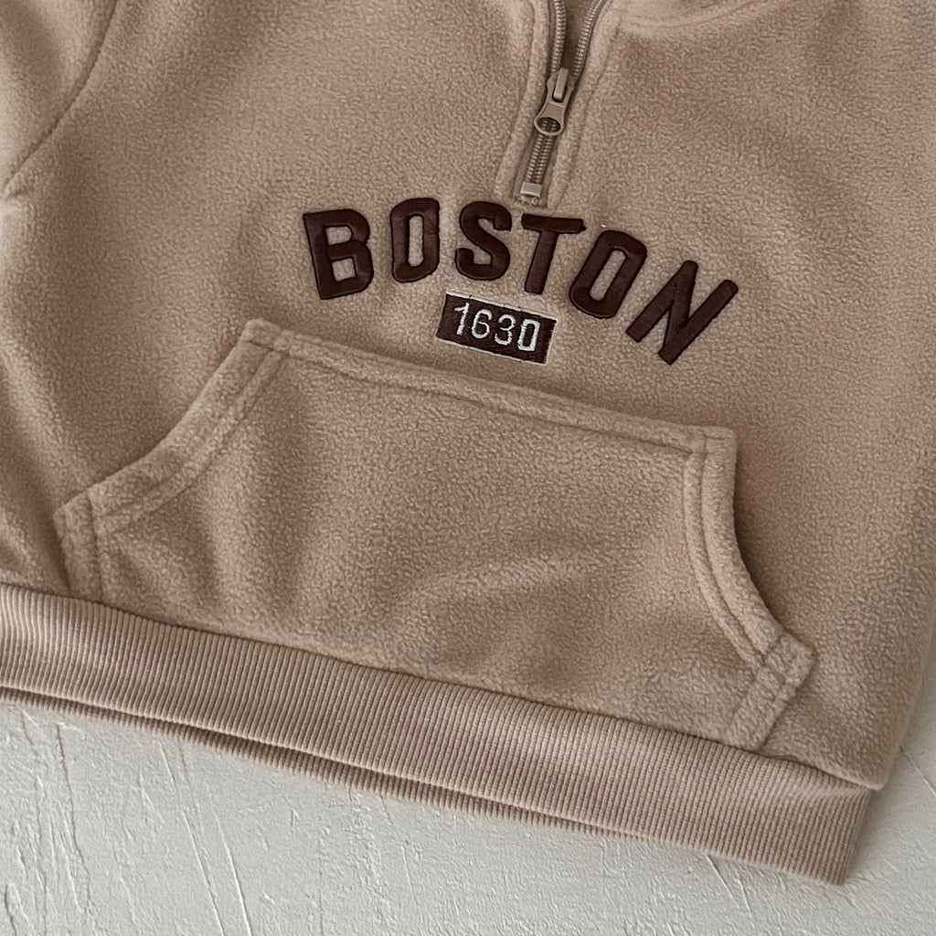 Fashion Embroidered Letter Outfit for Baby Boys, Autumn Winter