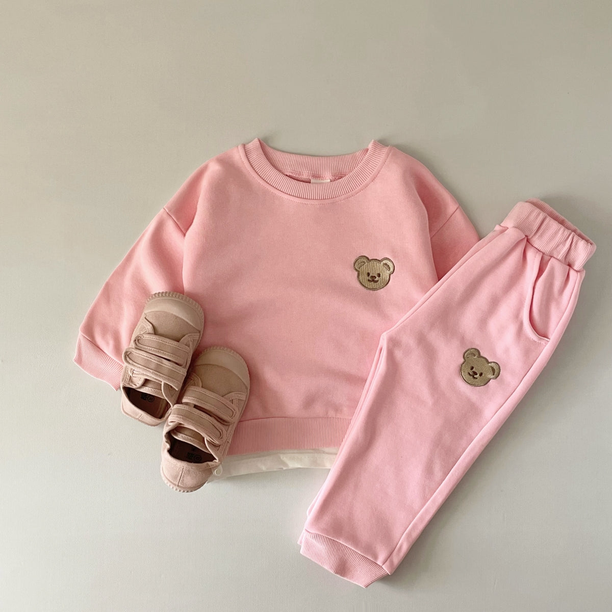 Neutral Bear Baby Outfit Set (0-4 Years)