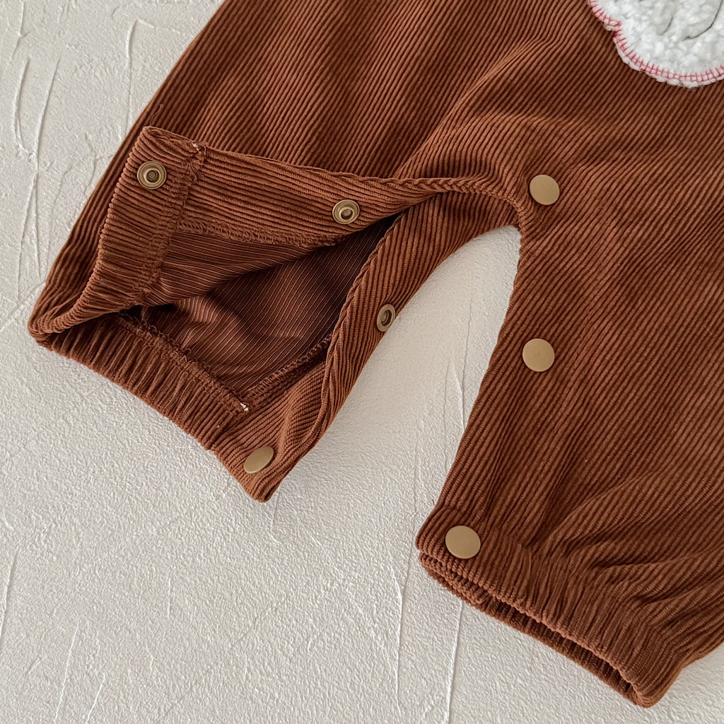 Santa Head Festive Overalls for Baby Boys & Girls