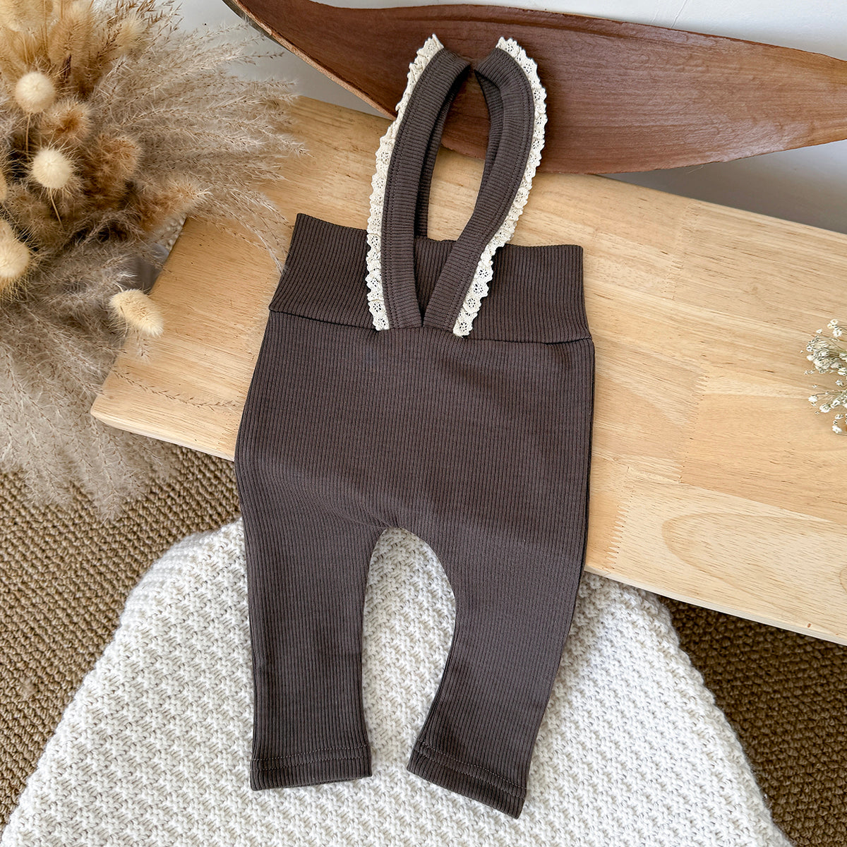Baby Girls Suspender Leggings Pants 6Months-3Years