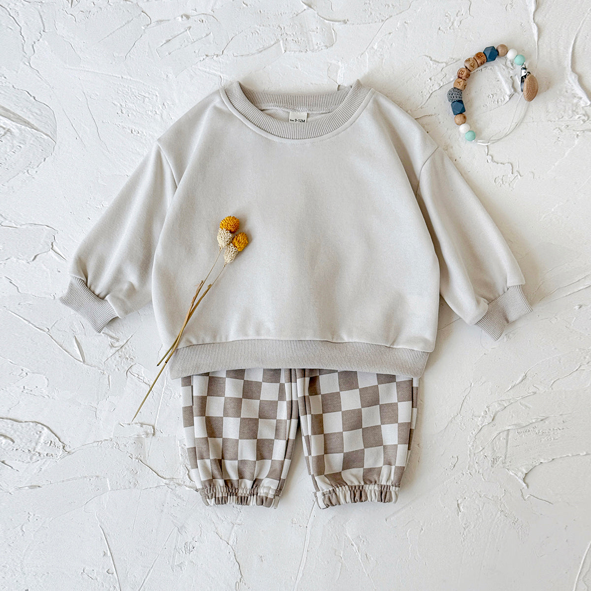 Baby Cookie Embroidered Long Sleeve Top and Pants Set Spring Autumn 6Months-3years