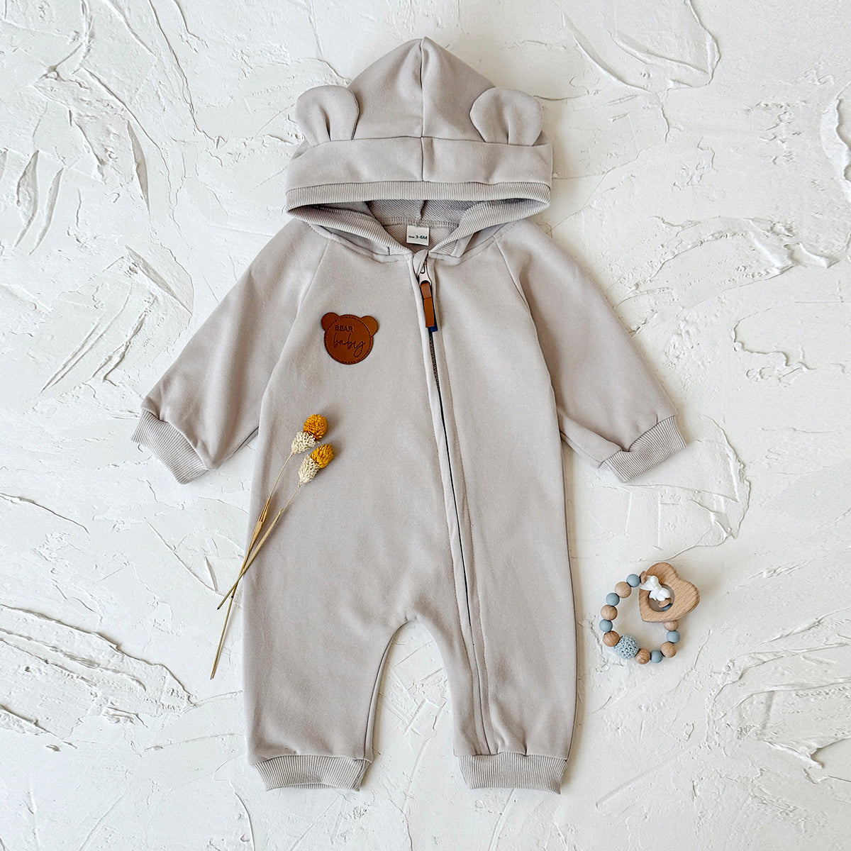 Baby Long Sleeve Cotton Blend Jumpsuit Spring Autumn Casual Romper 1-18 Months Old