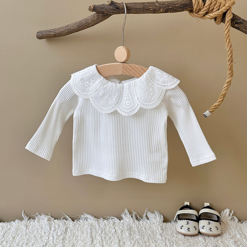 Baby Girls Long Sleeve Cotton Stretch T-Shirt Top 6Months-3Years
