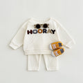 Neutral Baby Letter Embroidery Pattern Sports Set 1-3 Years Old