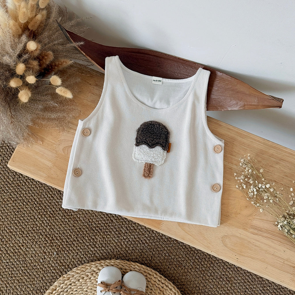 Baby Girl Embroidered Sleeveless Vest Casual Spring Autumn 6Months-3years