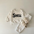 Neutral Baby Letter Pattern Sports Set 1-4 Years Old
