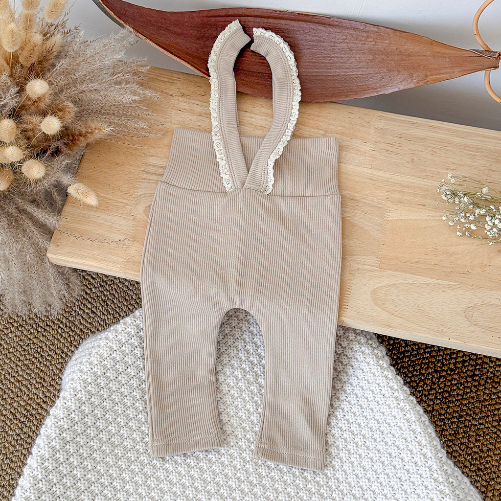 Baby Girls Suspender Leggings Pants 6Months-3Years