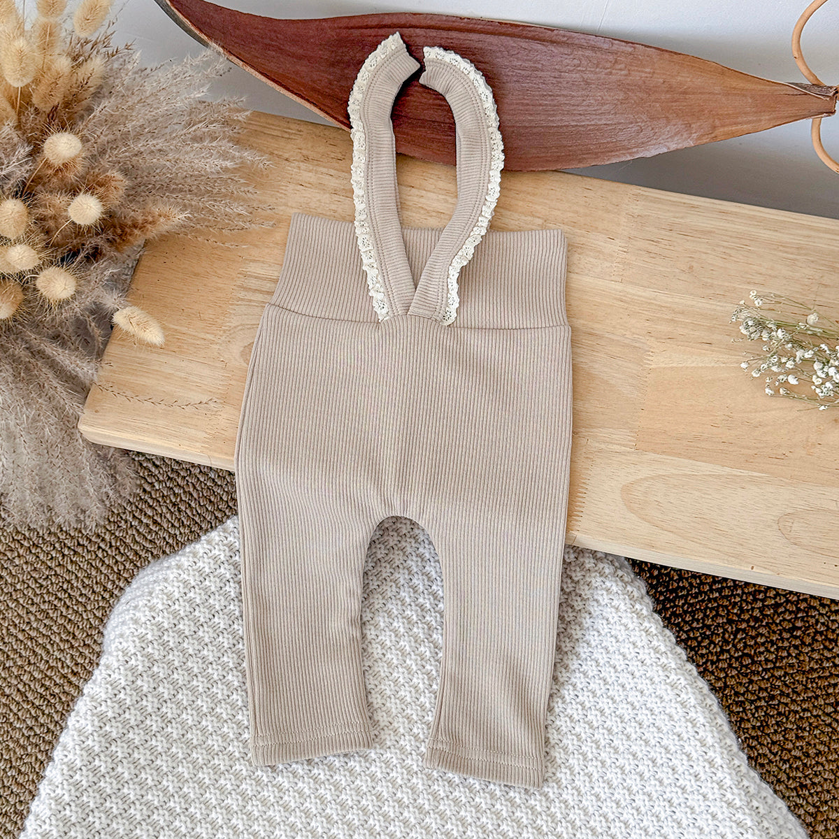Baby Girls Suspender Leggings Pants 6Months-3Years