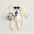 Neutral Baby Bear Pattern Printed Sports Set 1-4 Years Old