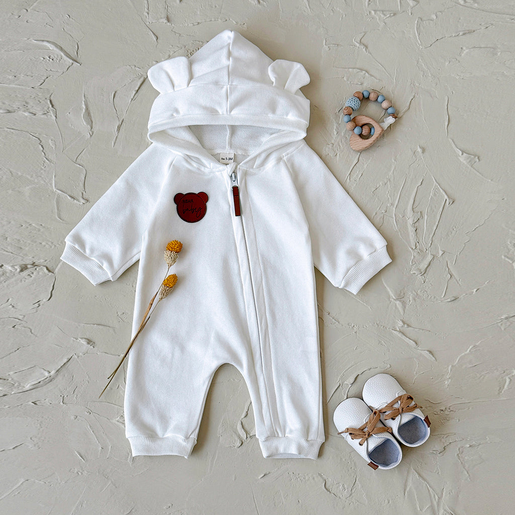 Baby Long Sleeve Cotton Blend Jumpsuit Spring Autumn Casual Romper 1-18 Months Old