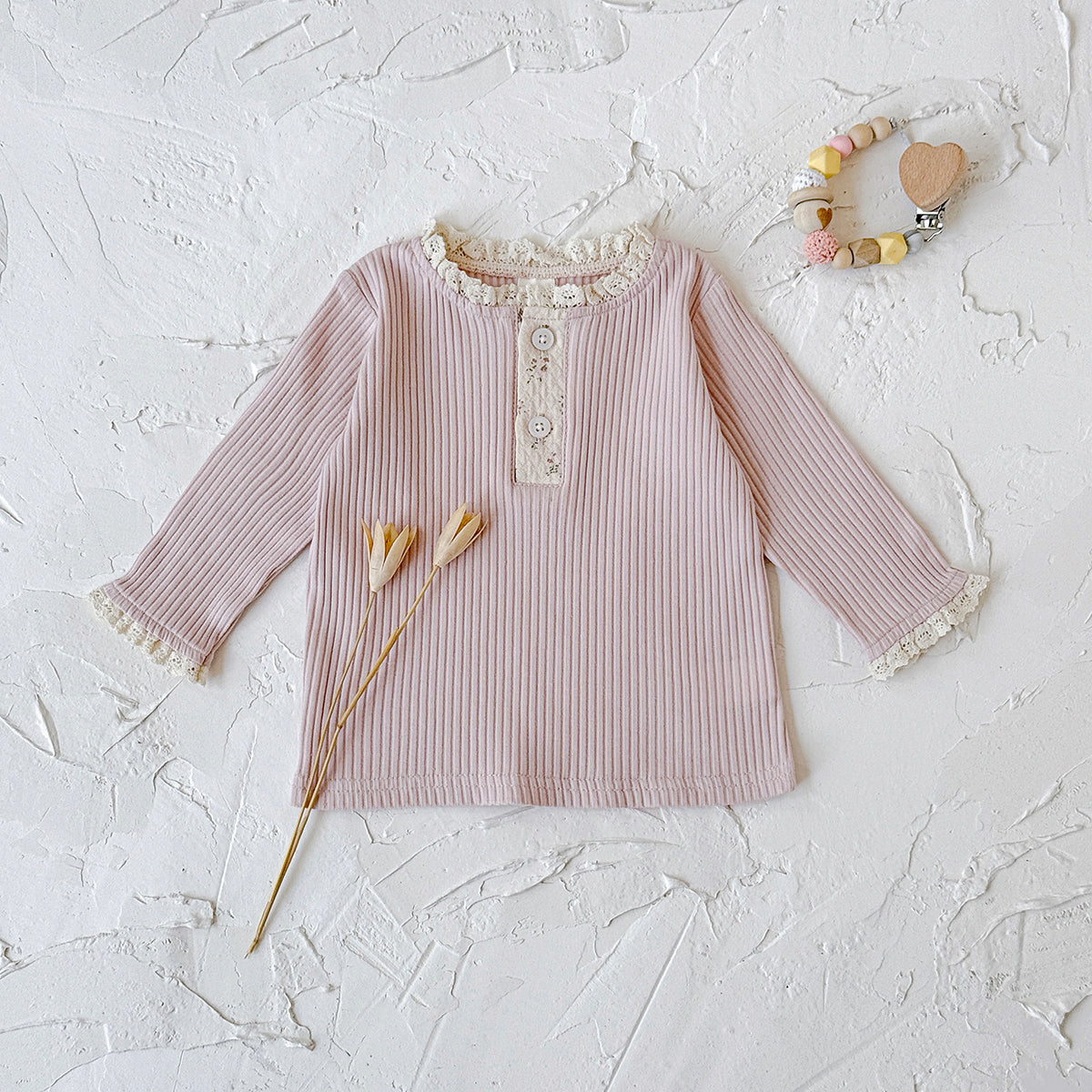 Baby Girls Cotton Ruffle Trim Long Sleeve T-Shirt Spring Autumn 6Months-7Years
