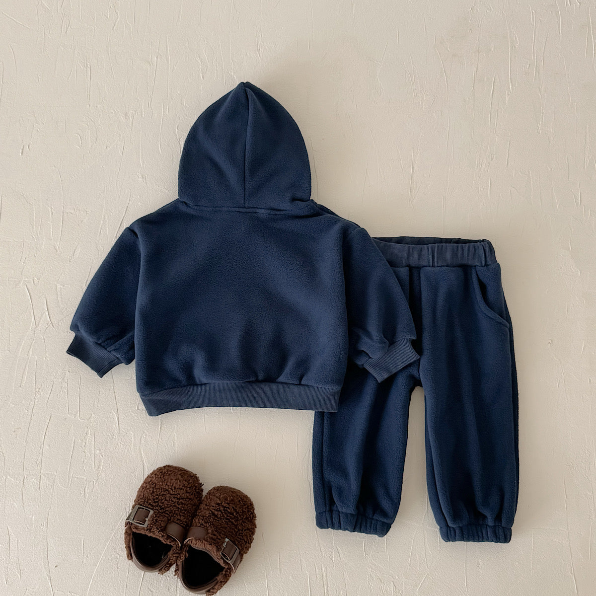 Hooded Autumn Winter Set for Baby Boys with ABC Letter Embroidery