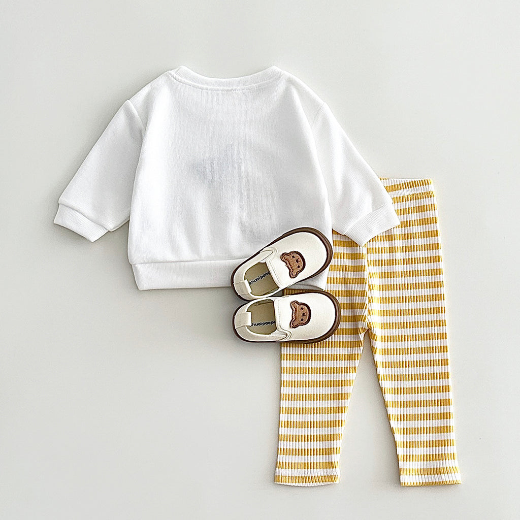 Fresh Cartoon Fruit Baby Sweatshirt, Daily Wear Kids Clothing Set