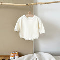 Neutral baby solid color jumpsuit 1-18 months