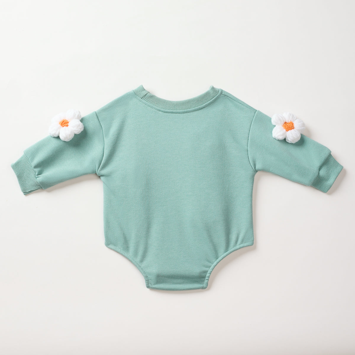 Neutral baby flower pattern long sleeved jumpsuit 1-18 months