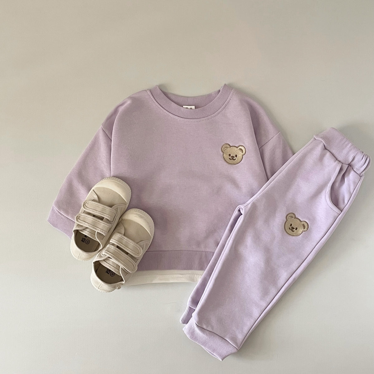 Neutral Bear Baby Outfit Set (0-4 Years)