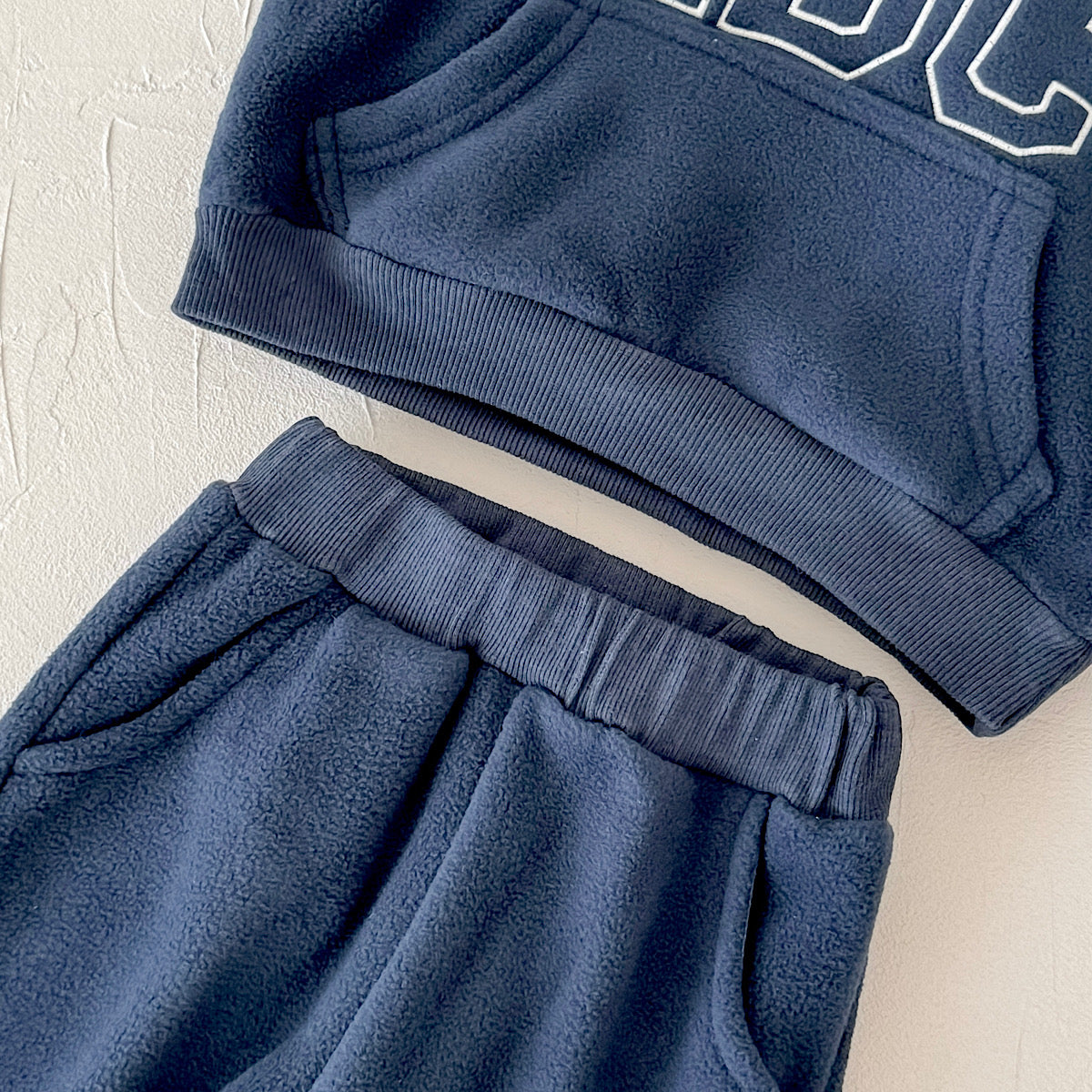 Hooded Autumn Winter Set for Baby Boys with ABC Letter Embroidery