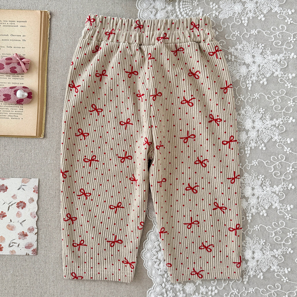 Multi Print Baby Corduroy Harem Pants