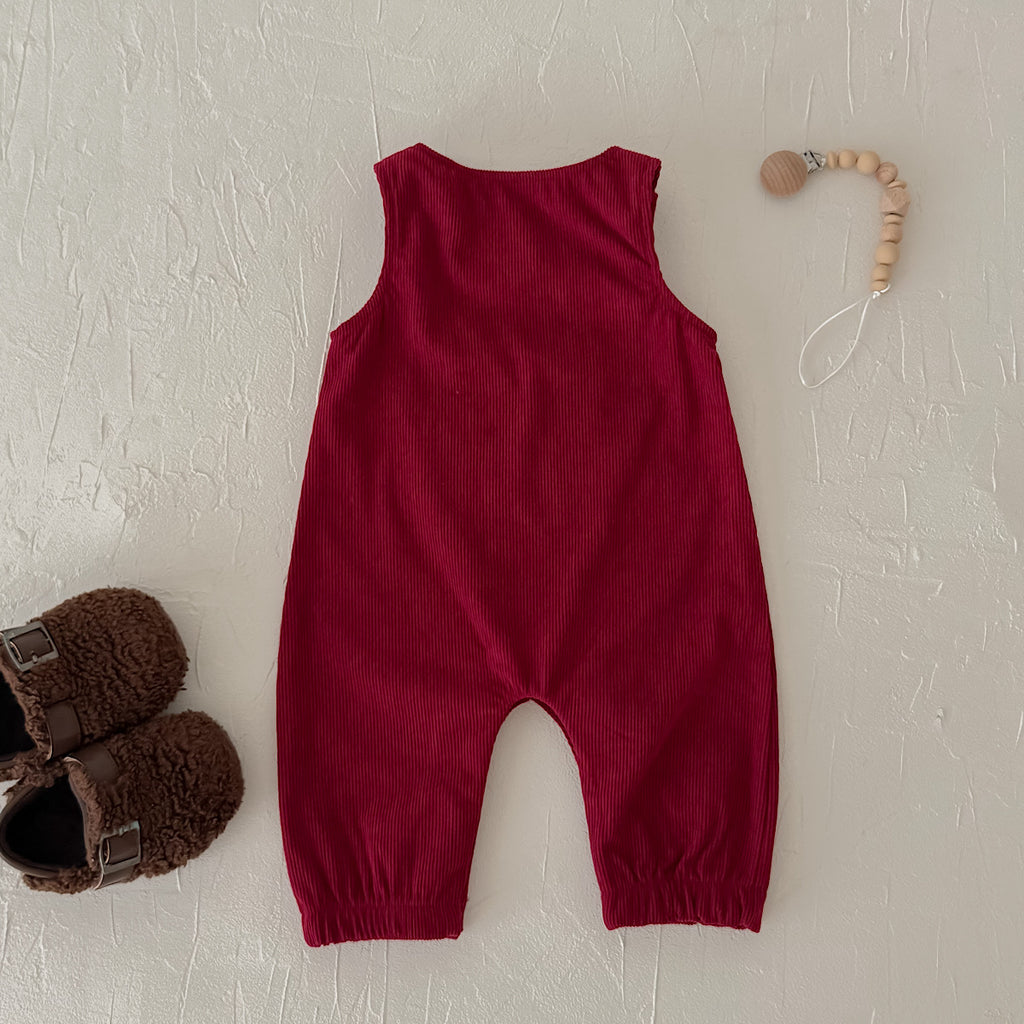 Santa Head Festive Overalls for Baby Boys & Girls