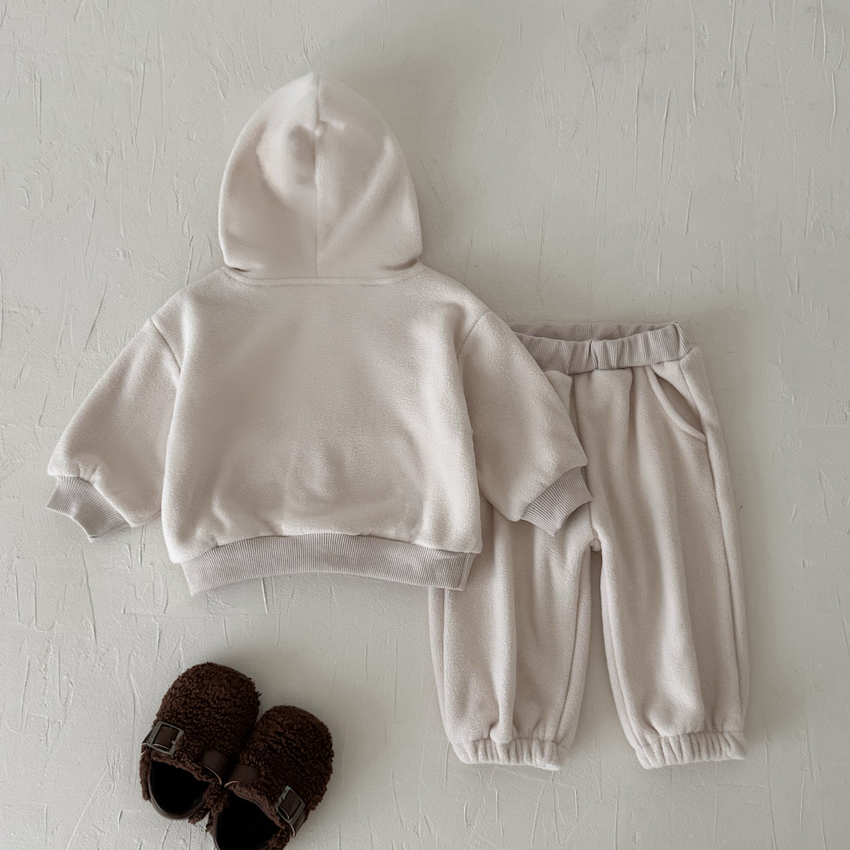 Hooded Autumn Winter Set for Baby Boys with ABC Letter Embroidery