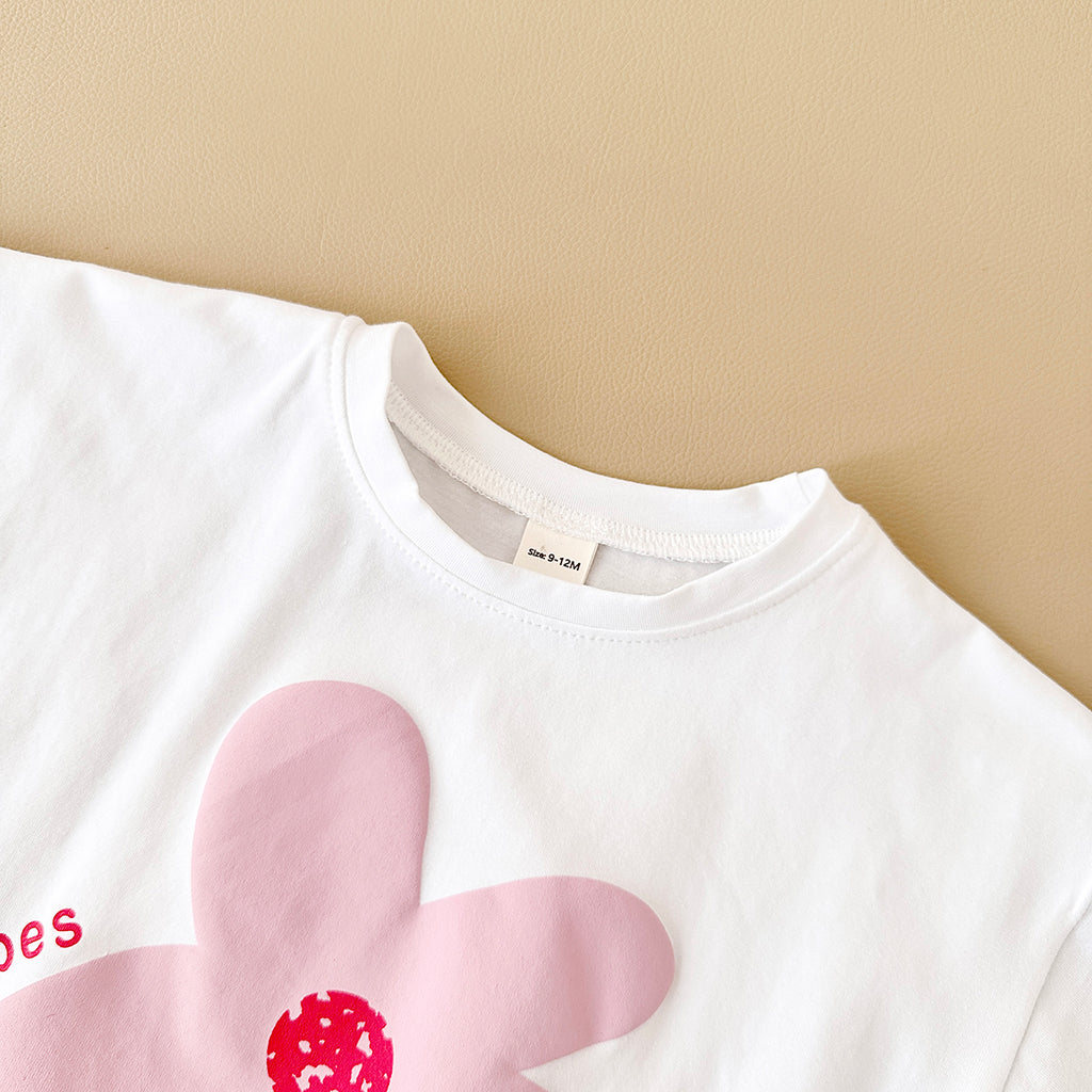 Cartoon Summer Print Short Sleeve Set
