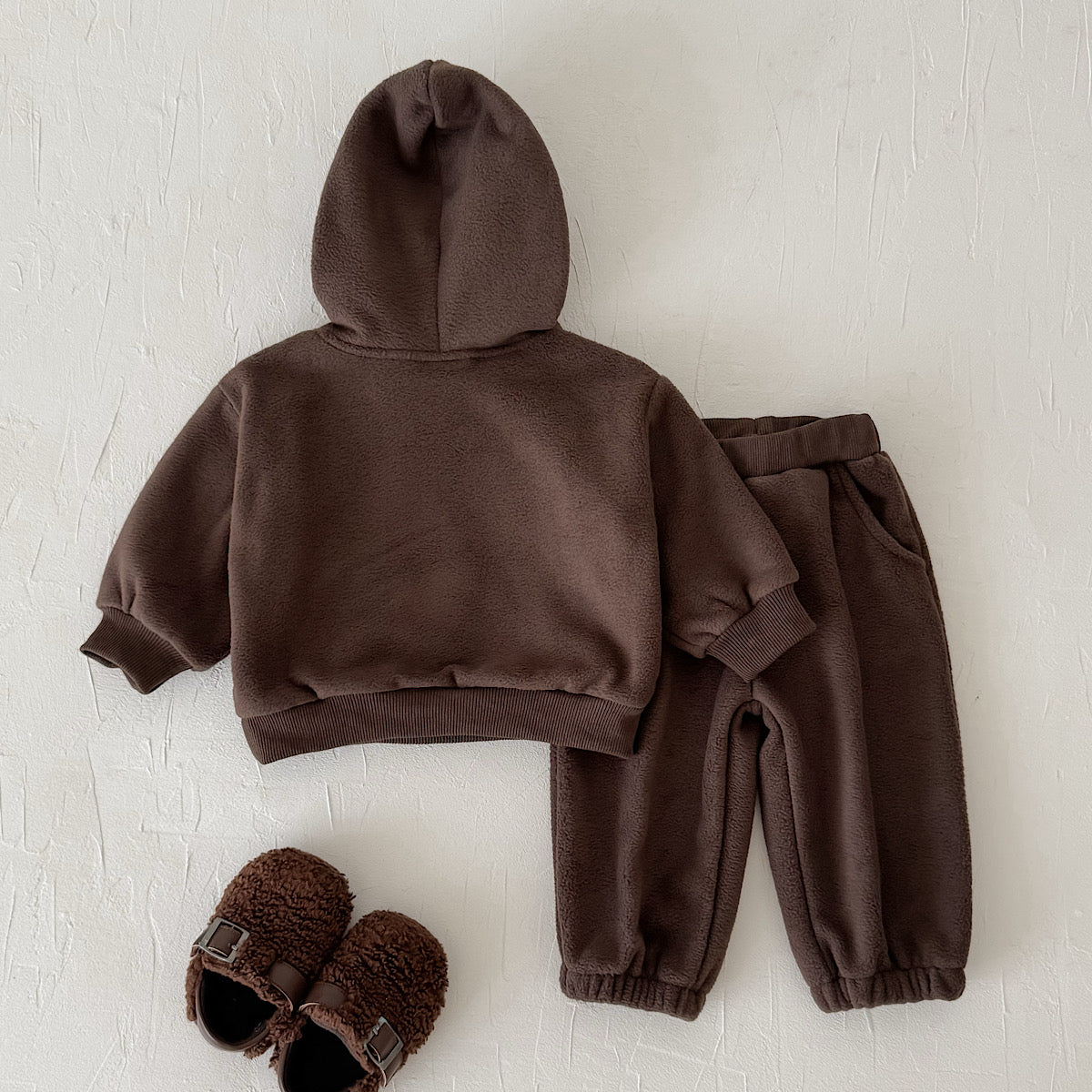 Hooded Autumn Winter Set for Baby Boys with ABC Letter Embroidery
