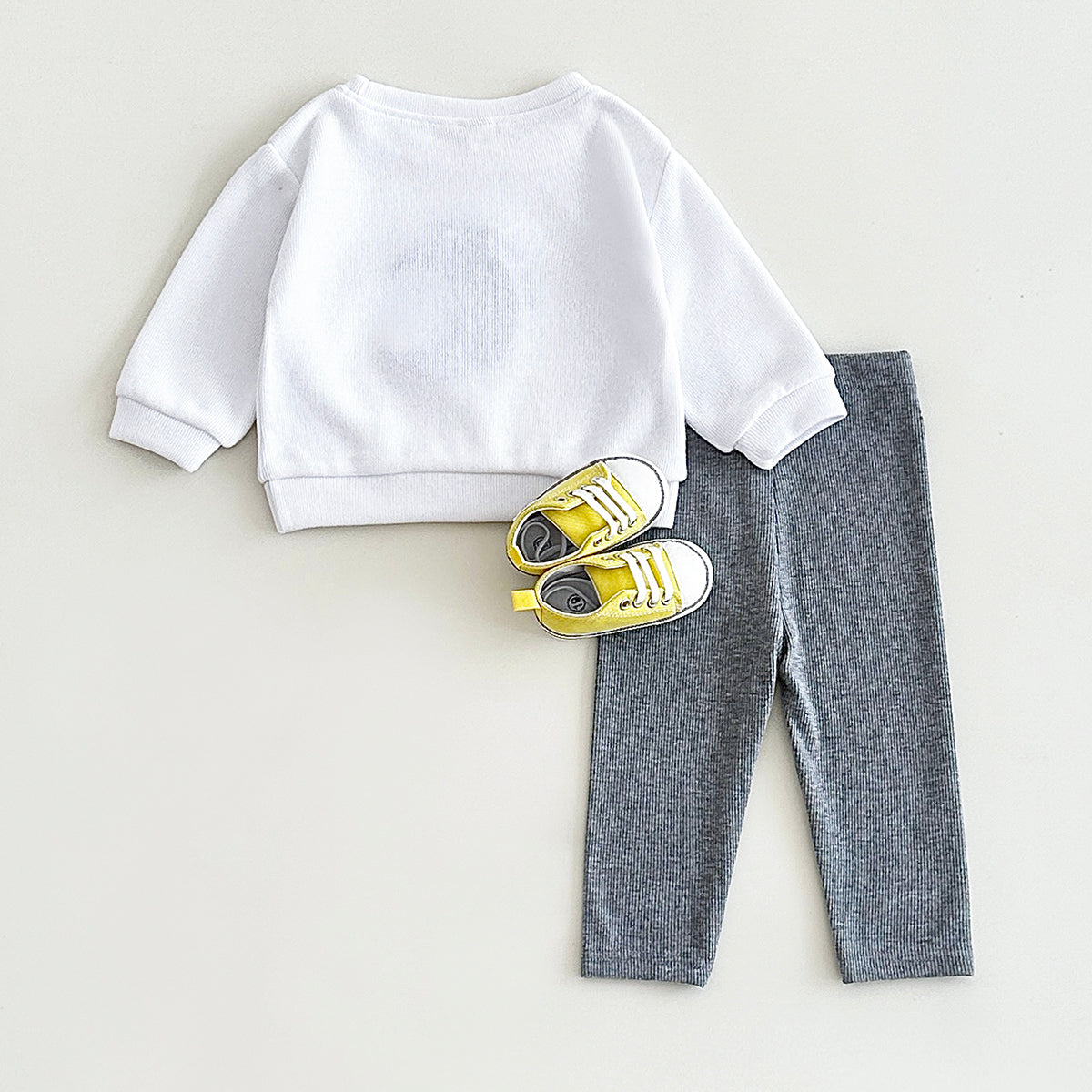 Toddler Sun Moon Sweatshirt Set, Korean Loose Fit Baby Outfit