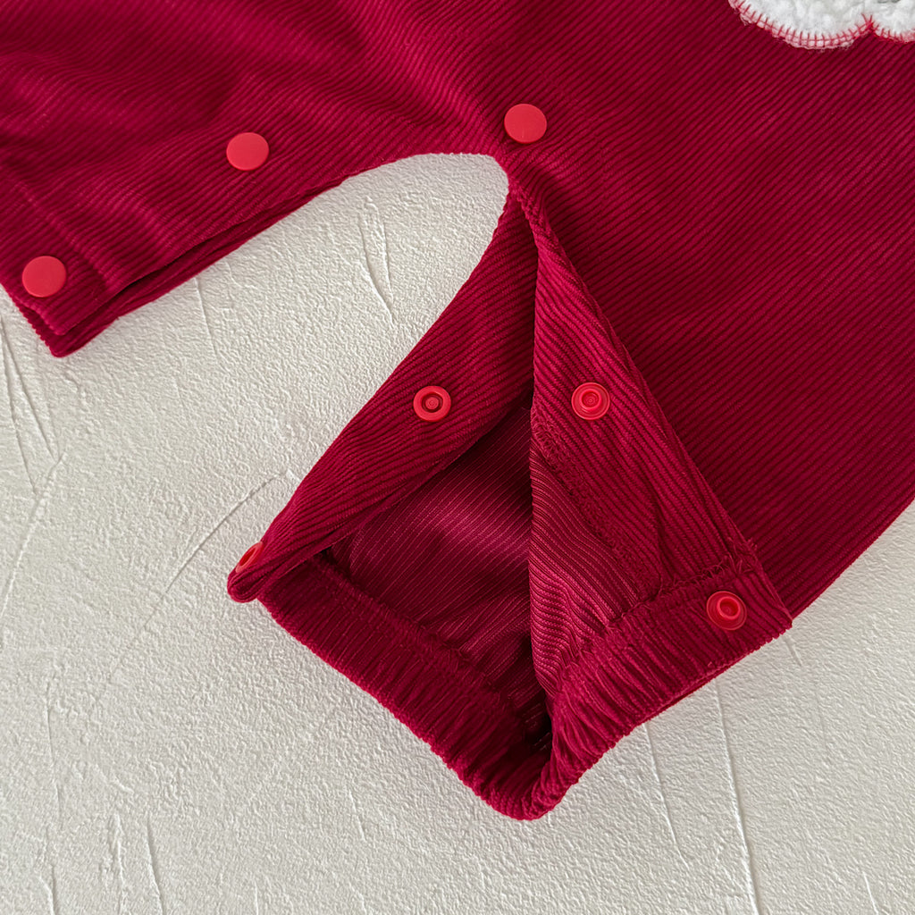 Santa Head Festive Overalls for Baby Boys & Girls