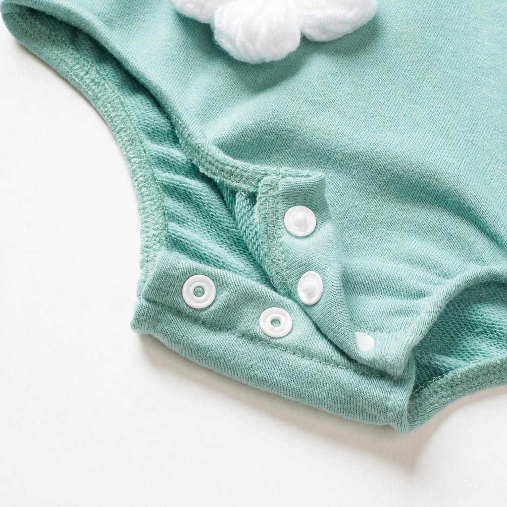 Neutral baby flower pattern long sleeved jumpsuit 1-18 months