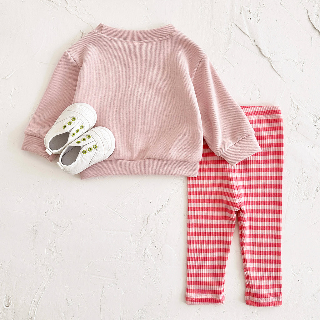 Fresh Cartoon Fruit Baby Sweatshirt, Daily Wear Kids Clothing Set