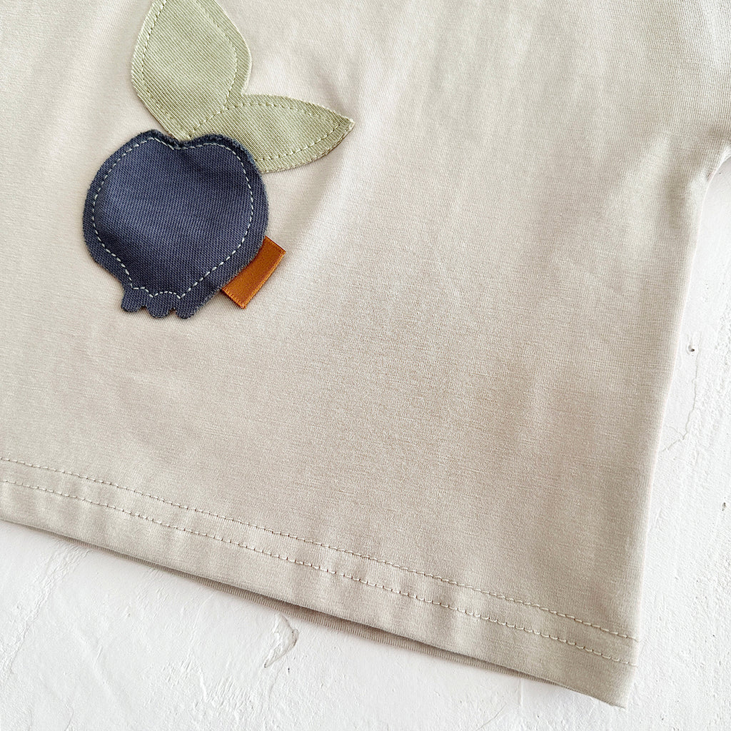Cartoon Fruit Applique Summer 2-Piece Set
