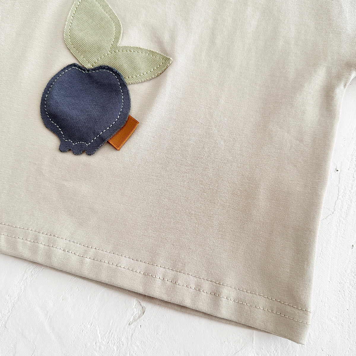 Cartoon Fruit Applique Summer 2-Piece Set