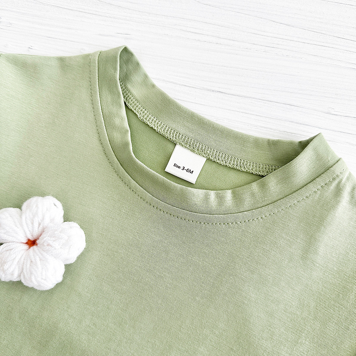 Summer 3D Cloud Flower Heart Short Sleeve Romper