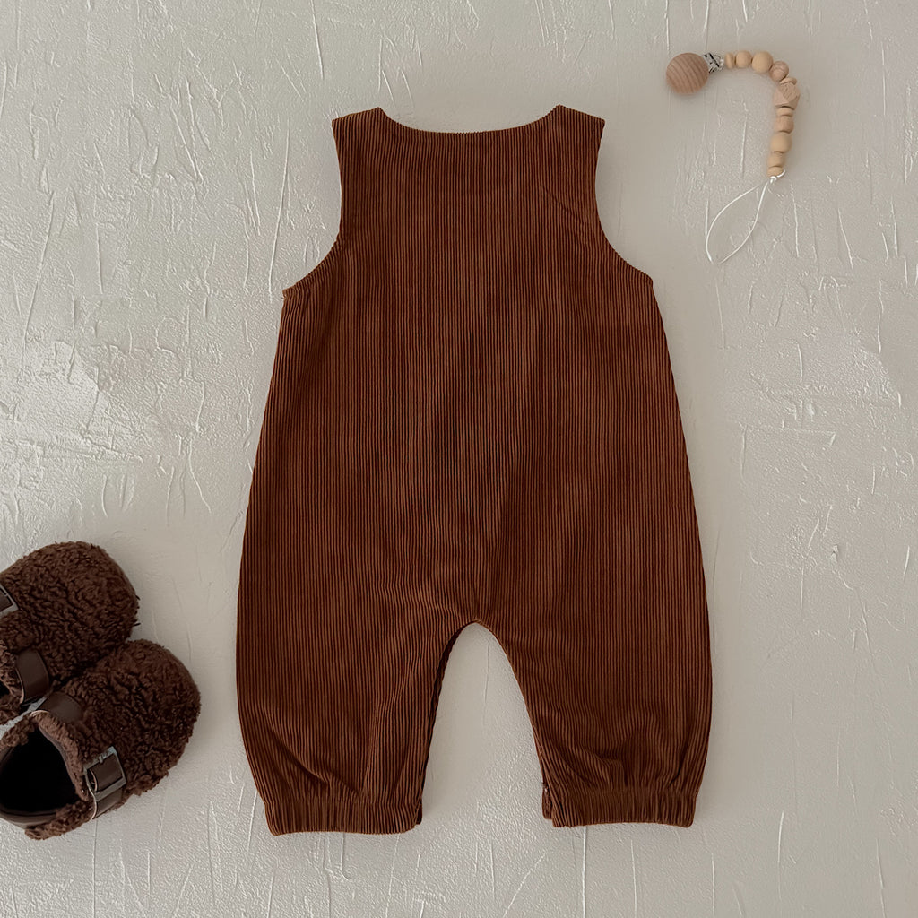Santa Head Festive Overalls for Baby Boys & Girls