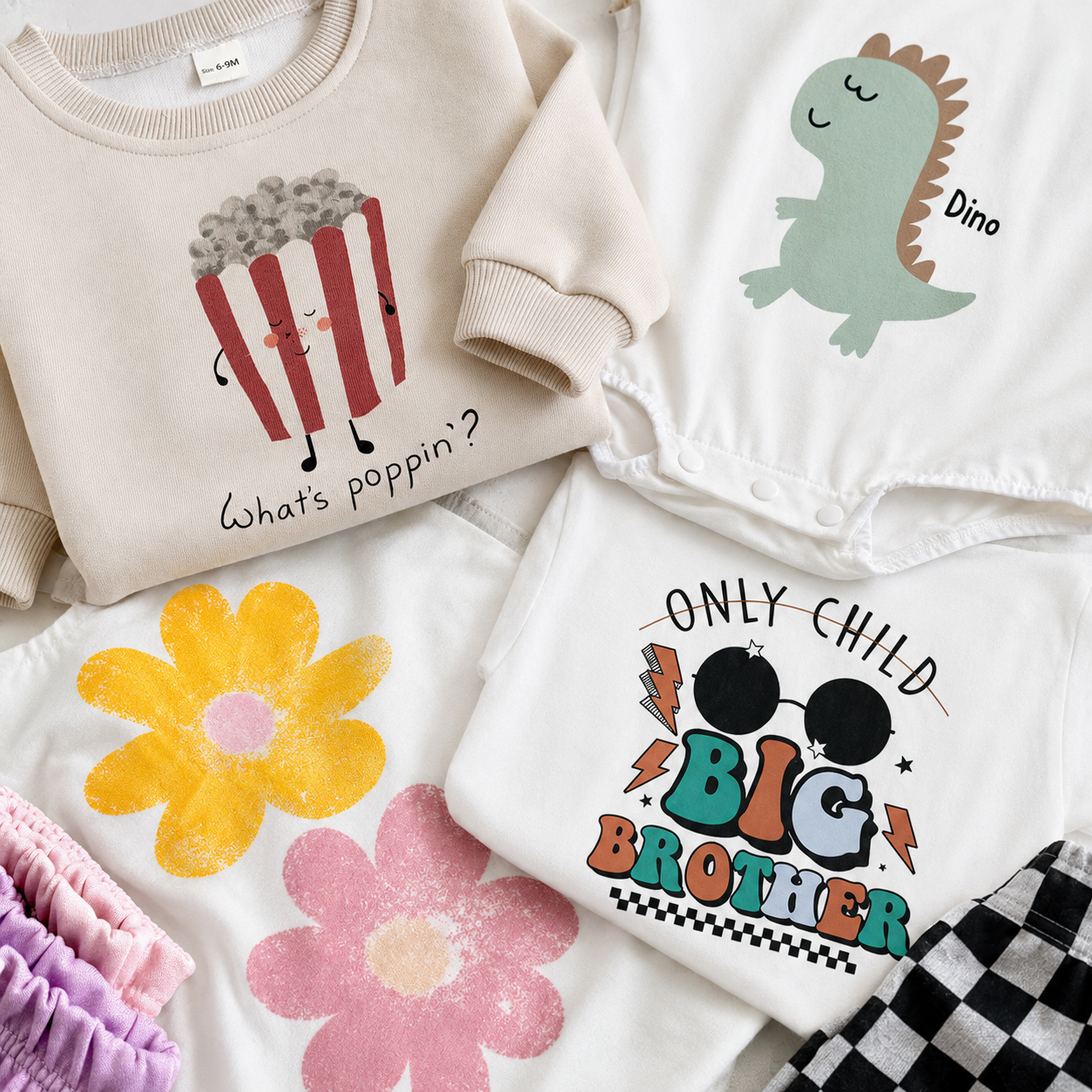 Custom screen printing for baby clothing