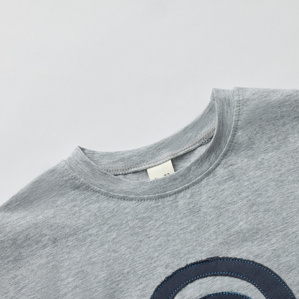 Summer Rainbow Applique Crew Neck T-shirt