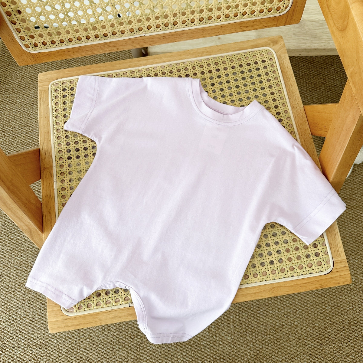 Solid Color Short Romper for Baby Boys & Girls, Summer