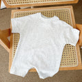Solid Color Short Romper for Baby Boys & Girls, Summer