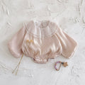 Summer Princess Style Pink Romper for Baby Girls