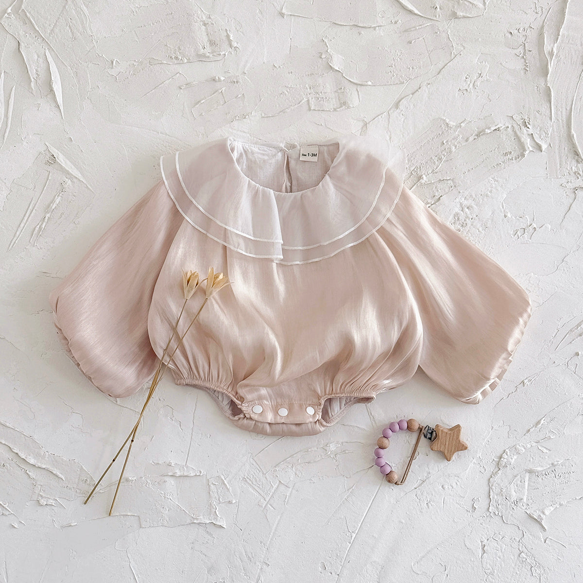 Summer Princess Style Pink Romper for Baby Girls