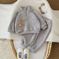 Male Infant Grey Long Sleeve Fleece Set 0-3 Years Old