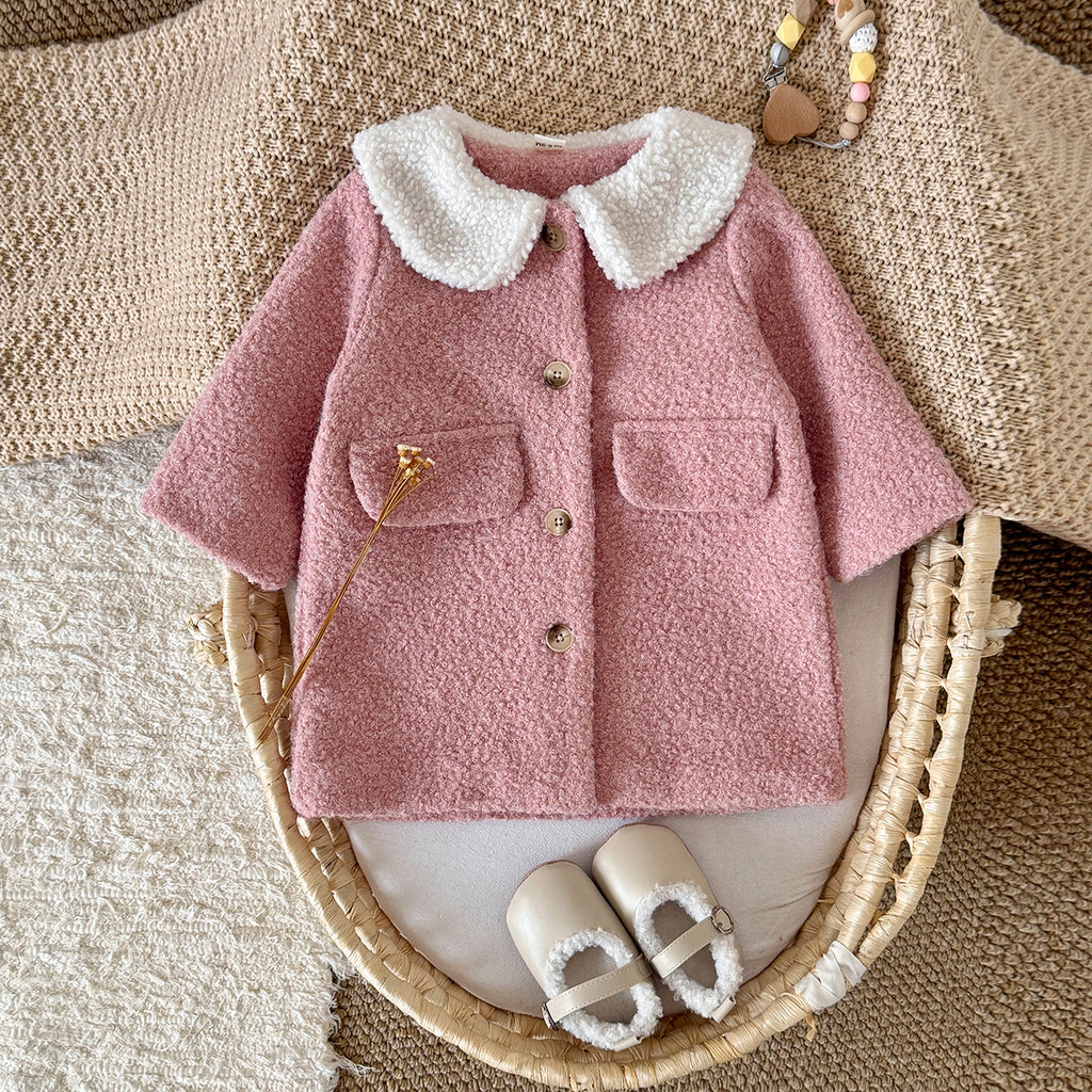 Pink baby girl winter coat 0-3 years old